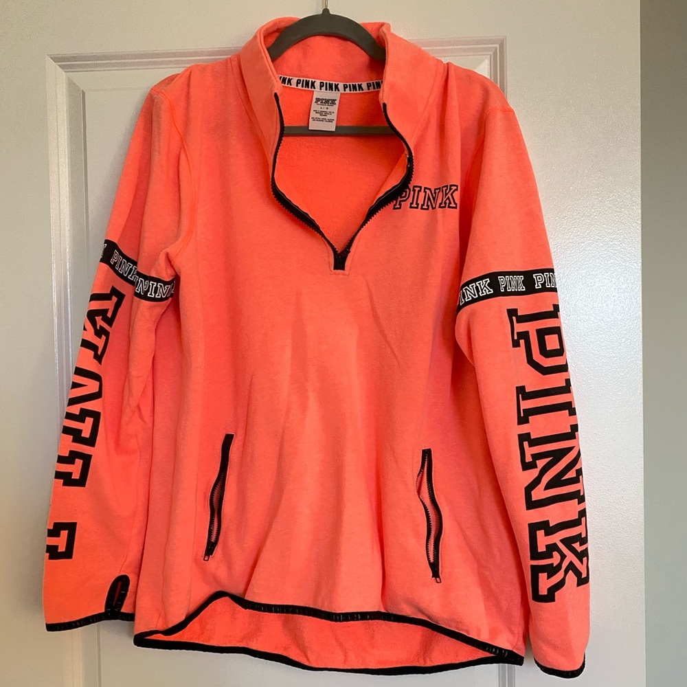 VS PINK Orange Sweatshirt